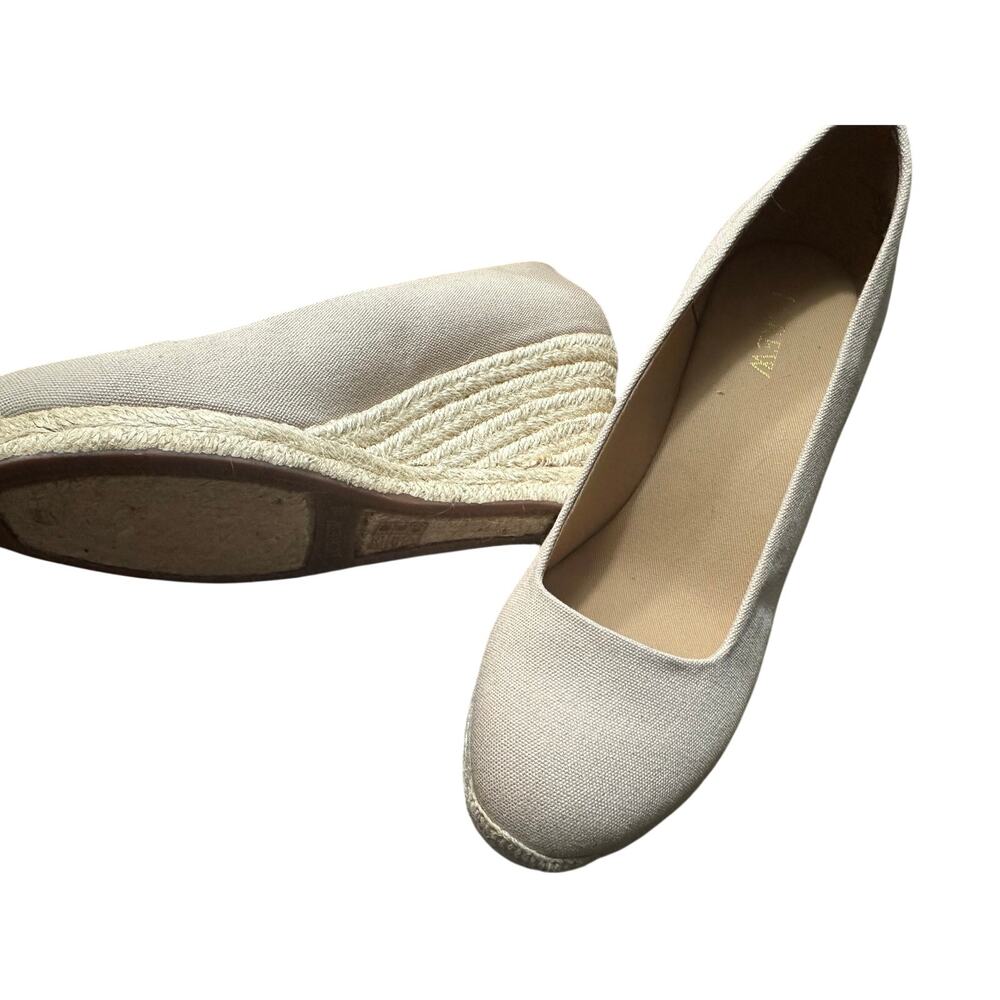 J.Crew Canvas espadrille wedges Size 8.5 - Picture 3 of 7